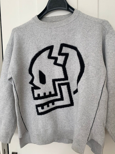 Sweater Zara Boys 11/12 Años Made In Cambodia Calavera