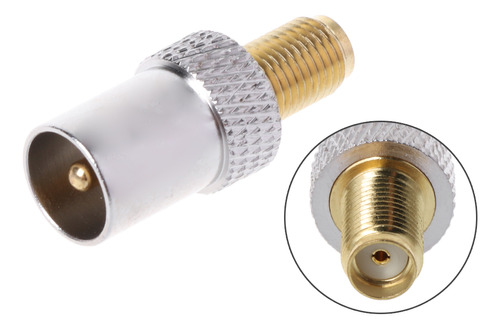 Adaptador Coaxial Iec Macho Rf Hembra A Tv Hembra