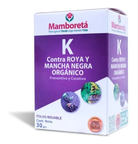 Mamboreta K Fungicida Roya Y Mancha Negra Orgánico 30 Grs