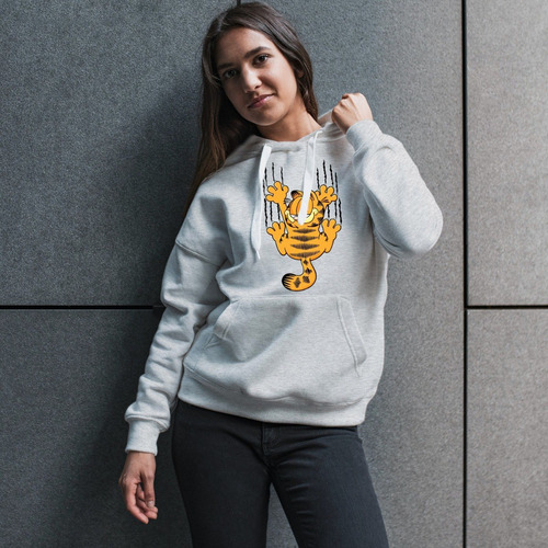 Imagen 4 de 6 de Buzo Hoodie Capucha Garfield Hombre Mujer Niños Cal. Premium