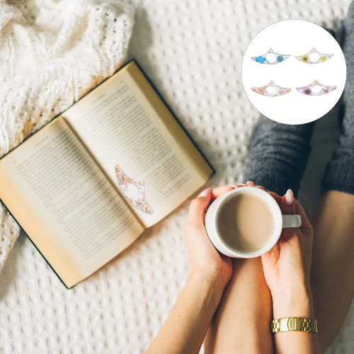 Anillo De Lectura Con Forma De Flor Seca Para Prensar Libros
