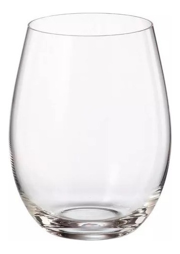 Vaso Copa Sin Tallo Pie 560ml X2 Cristal Bohemia