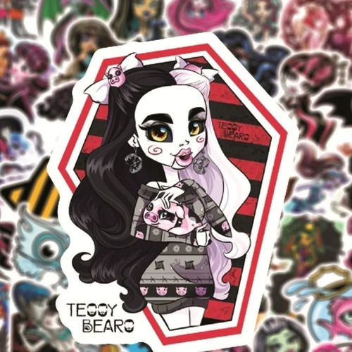 Imagen 3 de 5 de Monster High - Set 50 Stickers / Calcomanias / Pegatinas