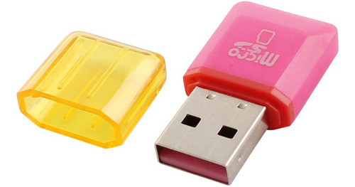 Qtqgoitem Rosa 480mbps Alta Velocidad Usb 2.0 T-flash Tf Sd