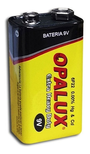Batería 9v / Bat-9v/100  Opalux  