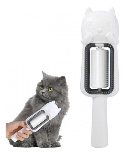 Escova Removedora De Pelos Gato Pets 4 Em 1 Kapbom Branco