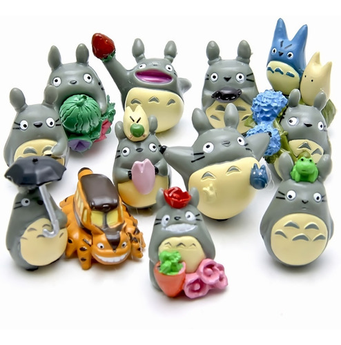 Totoro Set Pack 12 Unidades Figuras De Accion Mi Vecino Toto