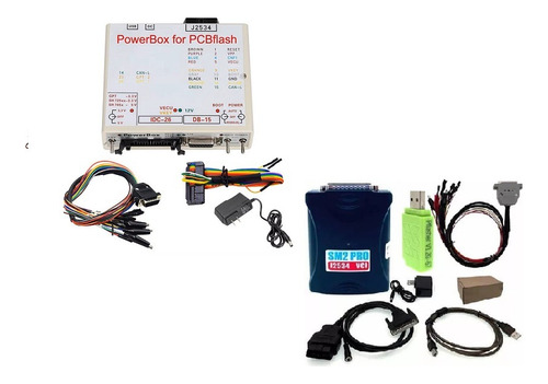 Powerbox + Pcmflash Sm2 Pro J2534 Ecus Por Obd2 O Banco