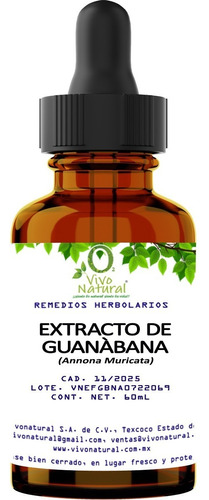 Extracto De Guanábana 60ml Vivonatural