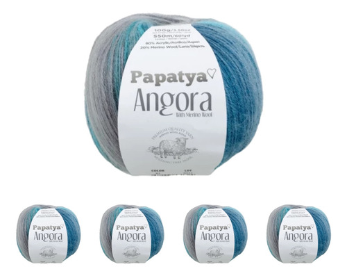 Lana Papatya Angora | Pack X5