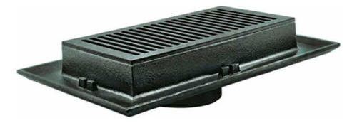 2714 Helvex Coladera De Rejilla Rectangular Con Campana