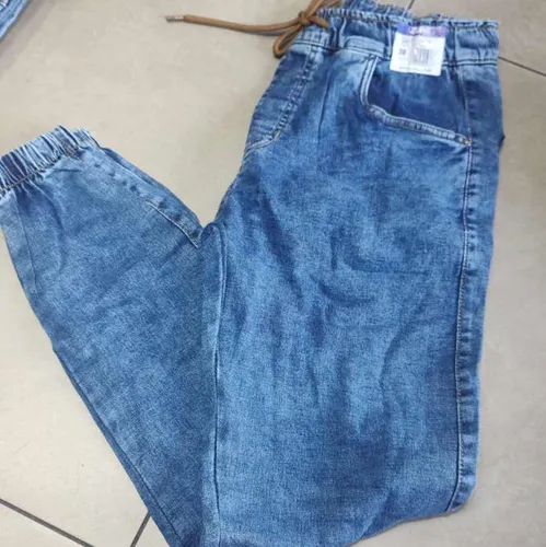 Calça boxer sale jeans feminina