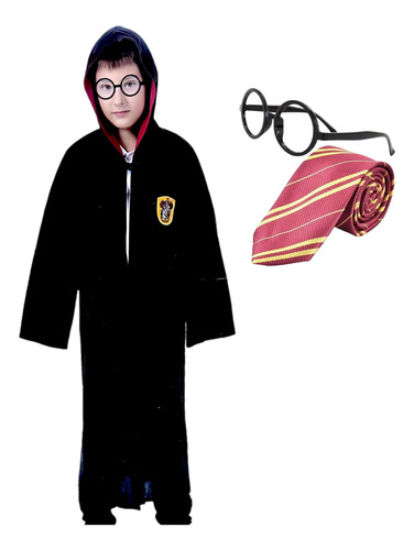 Disfraz Para Niño Capa Mago Harry Potter Fiestas Hallowen