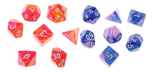 14pcs Dados D3 D8 D10 D12 D20 Juegos De Accesorios
