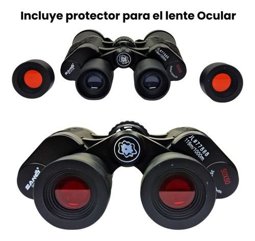 Binocular Largavista 50x50 Funda Caza/ Nautica Color Negro