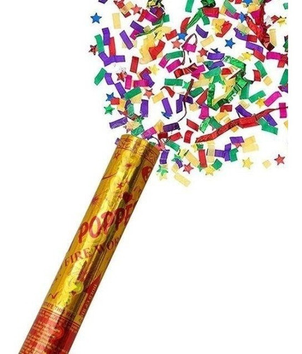 Pack 6 Party Popper Confetti 80cm Celebración Fiesta