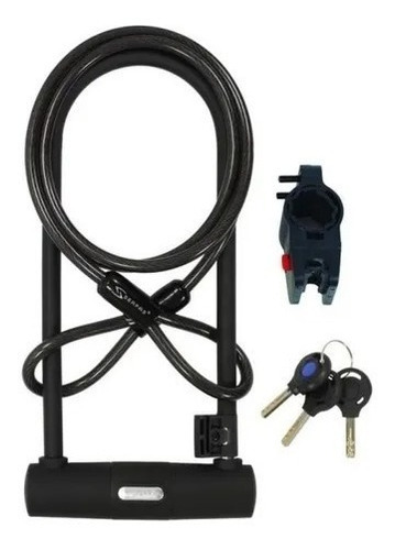 Cadena Tranca Candado Bicicleta O Moto U-lock 290mm+linga