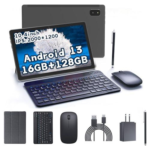 Tablet Android 13 De 10.4'' Con Teclado 16 Gb De Ram Y Cpu