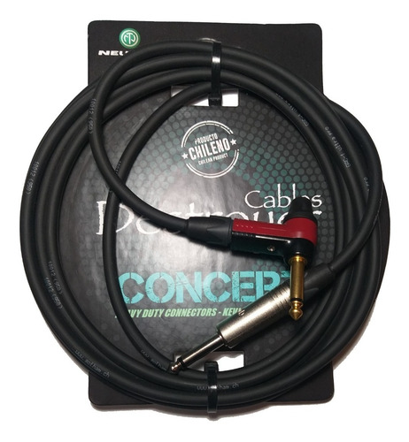 Imagen 1 de 4 de Cable Ultrapro Destroyer Concert R/cromado L/dorado 3mts