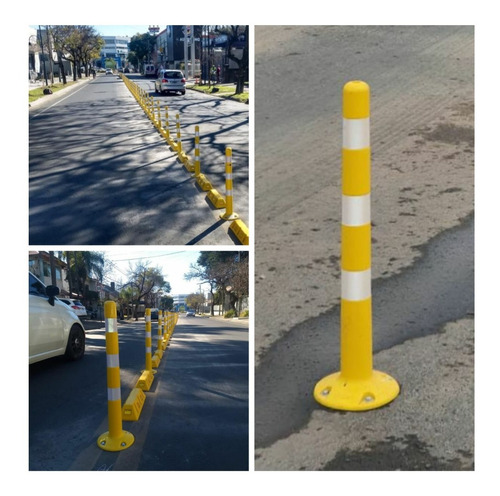 Delineador Flexible Poste Divisor Calzada Bicisenda