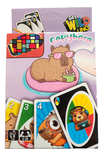 Juego De Cartas Capibara Capybara Kawaii 2 A 10 Jugadores