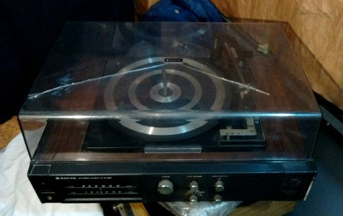 Sanyo Gxt 4415 K Bandeja Bsr Amplificador Bafles 1974 Retro