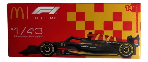 Miniatura Carro Formula 1 Mc Donalds F1 O Filme 1/43 1 Un Vermelho