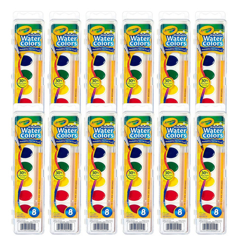 Pintura Acuarela Lavable De Crayola 12 Juegos En Colores V