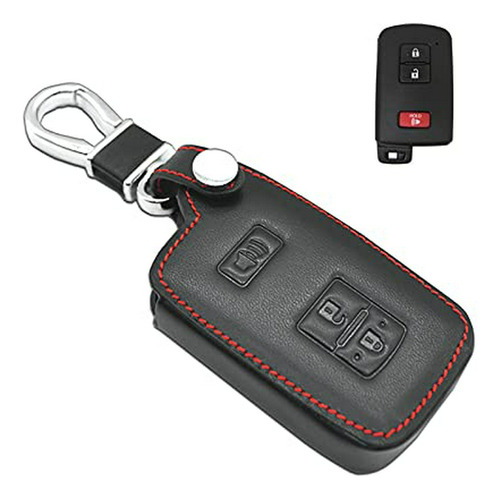 Funda Llave Cuero Toyota 3 Botones