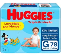 Comprar Fraldas Huggies Tripla Proteção Tam G Com 78 Unidades