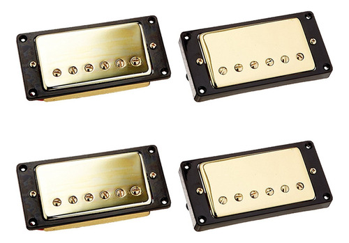 Juego De 2 Unidades Humbucker Pickup Gold Para Gibson Les Pa