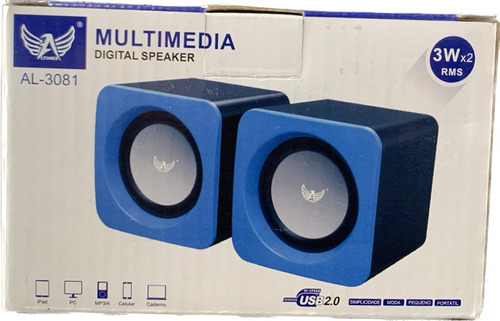Multimedia Digital Speaker Al-3081 3w X2 Rms Ltomex