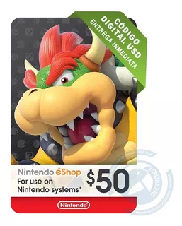 Nintendo Eshop Gift Card $50 | Tarjeta Regalo | Envío Rápido