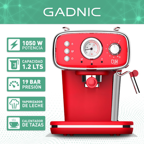 Cafetera empotrable portátil Gadnic Cuk CME08 CAFEXP03 semi automática expreso