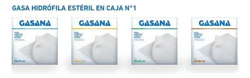 Gasa hidrófila Médica Gasa N1 de 20cm x 20cm x 10u