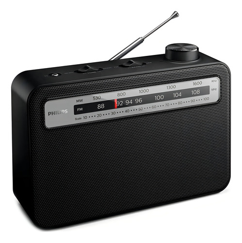 Radio portátil AM/FM Philips TAr2506 127V Analogica Portatil Negro