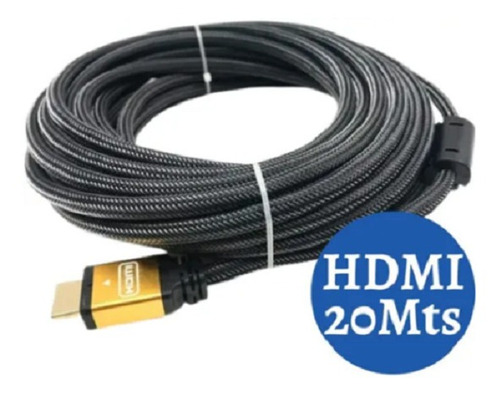 Cable Hdmi 20 Metros Full Hd 1080p Bluray 3d Ps3 Ps4 Xbox Tv