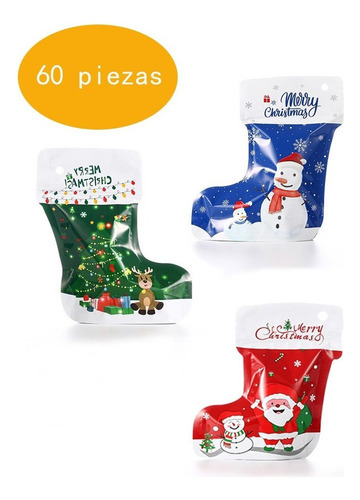 25-3 60 Bolsa Regalo Dulces Botas Calcetines Adorno Arbol