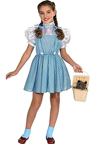Disfraz De Niña De Dorothy Del Mago De Oz M Un Solo Color