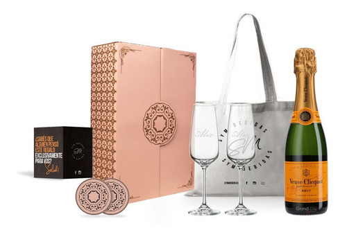 Experiencia Premium Champagne Veuve 750ml Box Ideal Regal