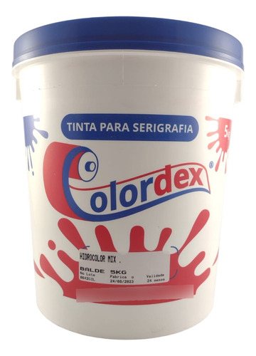 Tinta Serigráfica P/ Tecido Hidrocolor Mix Colordex 5kg