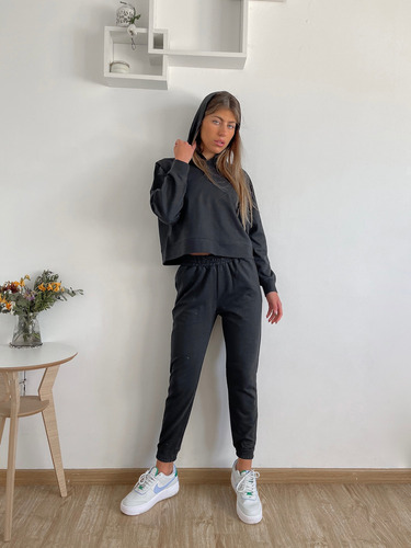 Jogger Rústico Benka Adams Pantalón Mujer Bolsillos Algodón