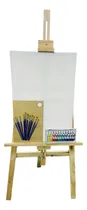 Comprar Kit De Arte Para Niños Atril 1.80 Bastidor Oleos Pinceles 