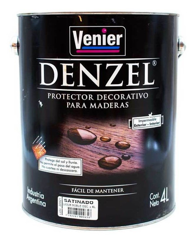 Protector 4l Nogal Para Madera Satinado Denzel