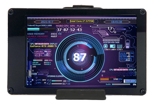 Monitor Temperatura Computadora Mini Pantalla Usb Ips 3.5 