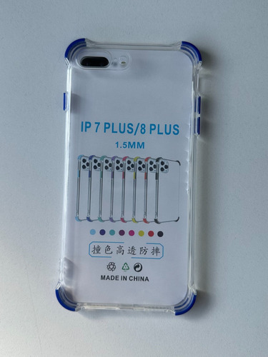 Funda Reforzada Tpu Esquina Colores Para iPhone 7 8 Plus