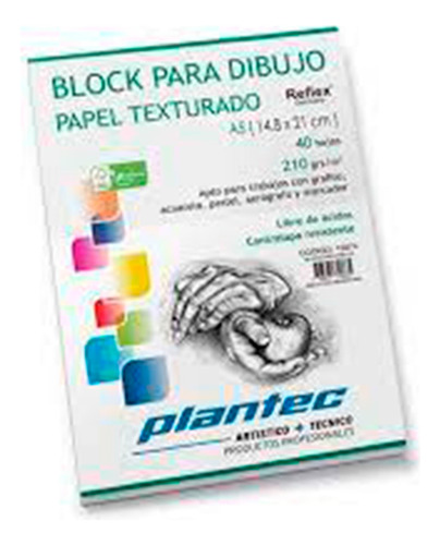 Block Para Dibujo Texturado A5 De 210grs. X40hojas Plantec