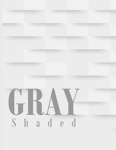 Libro: Gray Shaded: Decorative Book For Display I Matte Deco