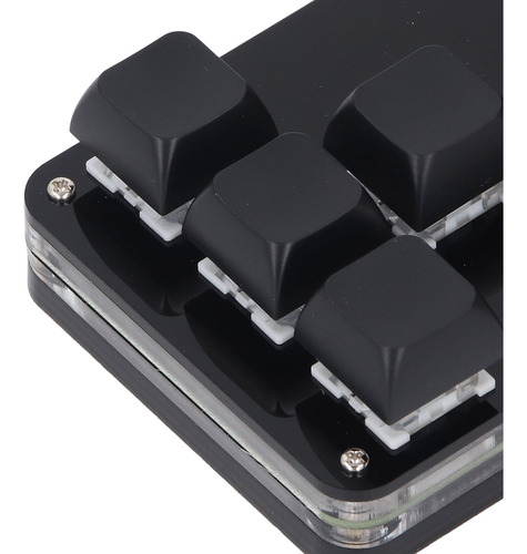 Mini Teclado Macro Usb Programável De 4 Teclas E 1 Botão Azu