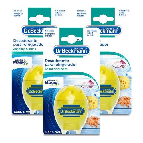 Dr. Beckmann Desodorante Para Refrigerador 3 X 1 Unid